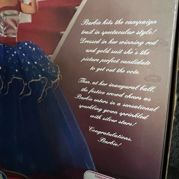 Vintage 1991 Limited Edition Mattel Toys R Us Barbie For President NIB - Picture 5 of 9